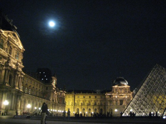 Louvre by night