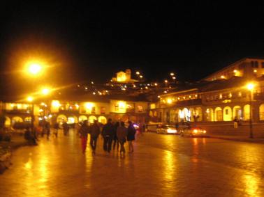 Plaza de Armas by night