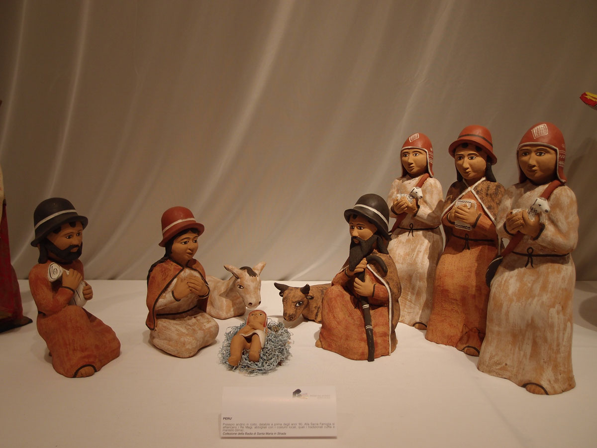 presepe andino in cotto