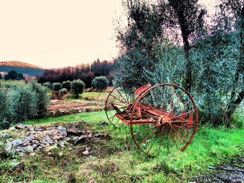 Segni delle attività agricole a due passi dalla città: questa è Travalle