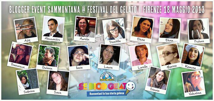 il team blogger di #sedicogelato - Firenze 18 maggio 2013