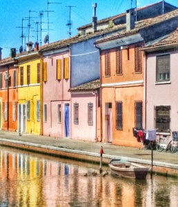Comacchio. Riflessi sull'acqua