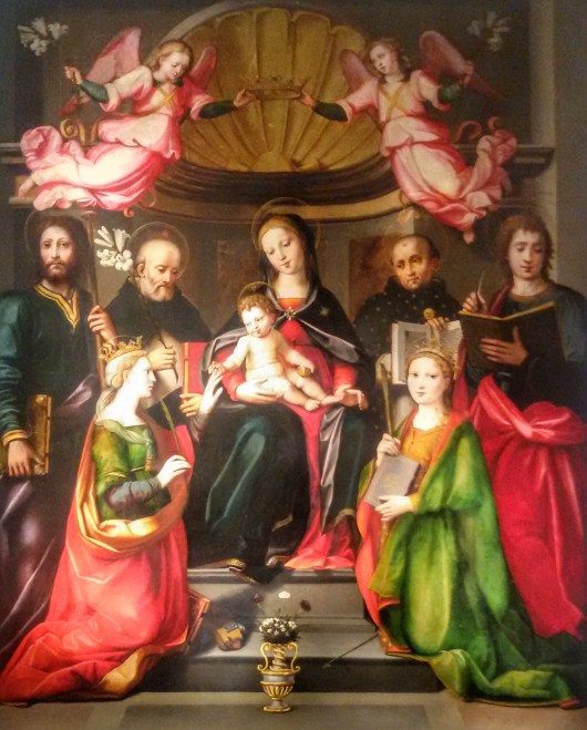 Ridolfo del Ghirlandaio, Michele Tosini, Sposalizio mistico di Santa Caterina e santi