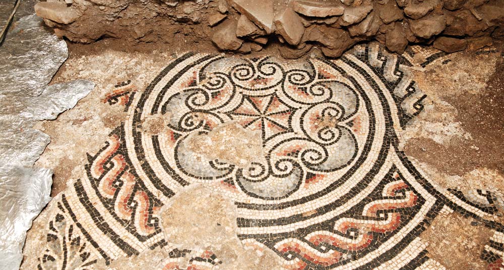 Mosaico pavimentale di una delle domus di Palazzo Valentini