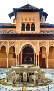 la fontana dei Leoni a l'Alhambra
