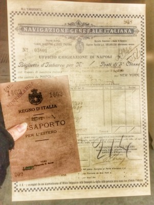 Il passaporto che il Museo dell'Emigrazione MuMA Genova fornisce a ogni visitatore